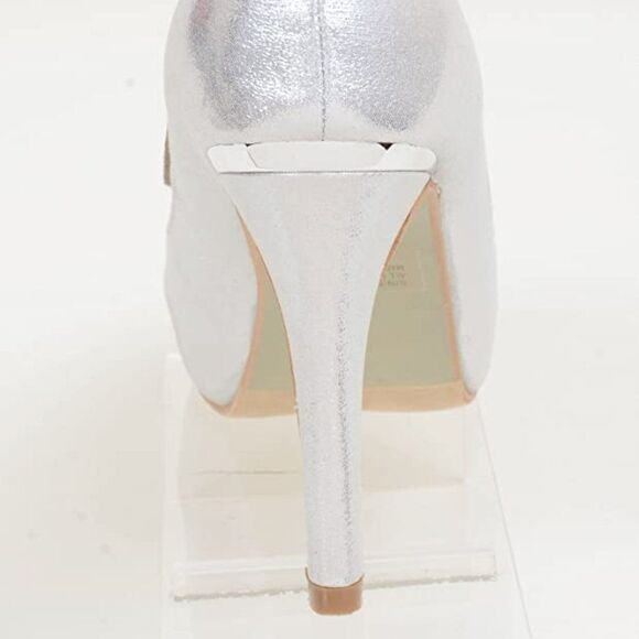 NEW Bridal Sparkly Peep Toe Platform Stiletto Dress Formal Pumps - Picture 3 of 8
